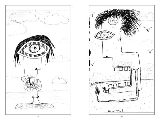 page spread from my art book Notebook Sketches 2011-2025