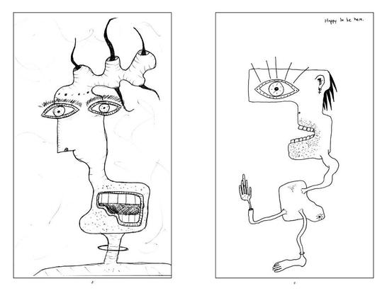 page spread from my art book Notebook Sketches 2011-2025
