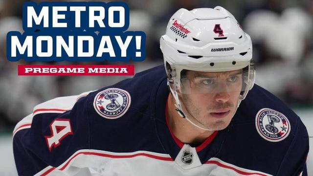 METRO MONDAY! 😤 Blue Jackets Close Out Road Trip Against the Capitals | Pregame Media