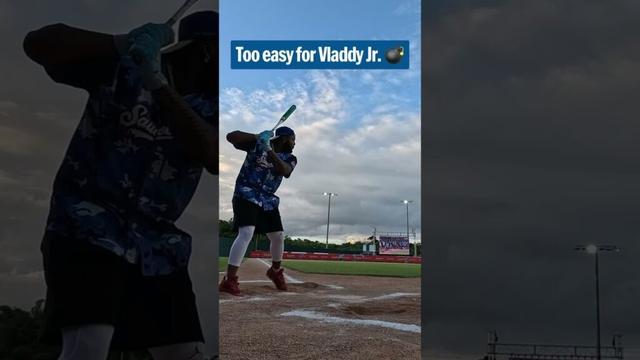 Vladimir Guerrero Jr. was letting them fly at Eladio's Saucegiving Home Run Derby! 😮‍💨