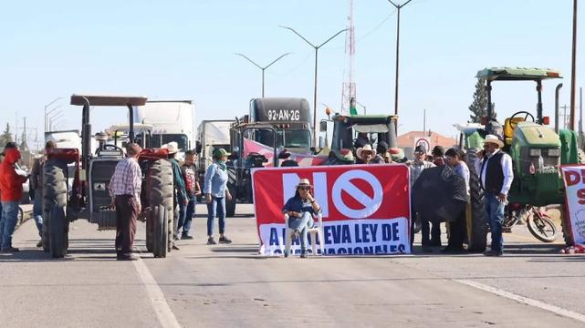 Campesinos en protesta