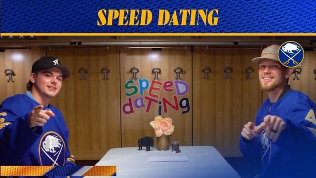 "Wassup Baby, Take Me Out To Dinner!" | Zach Benson and Bowen Byram Go Speed Dating | Buffalo Sabres