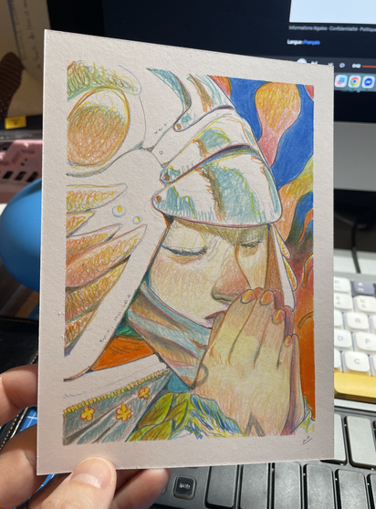 photo of the drawing for scale