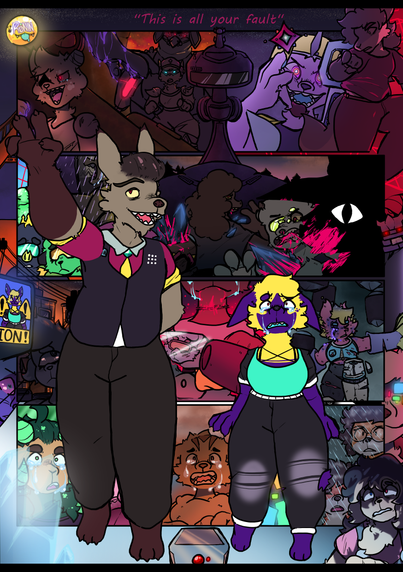 A concept art I made for my comic!