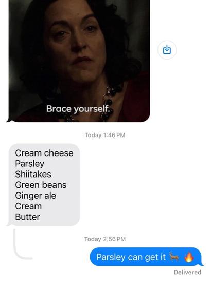 Can I interest any surviving parsley enthusiasts in feeling very old?