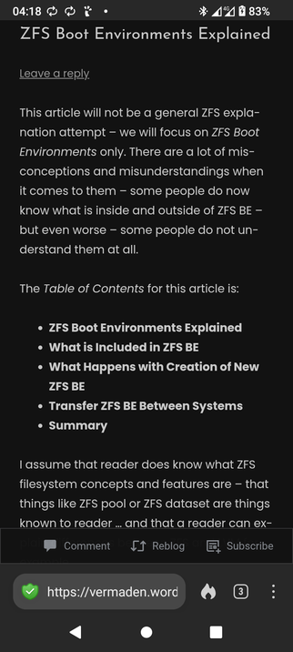 The article as written by Vermaden on his website