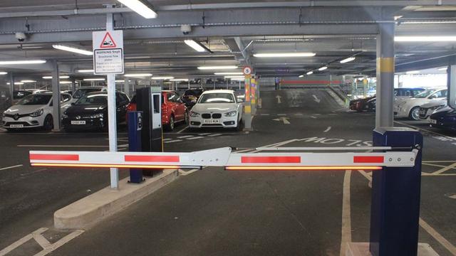The barrier at The Friary car park