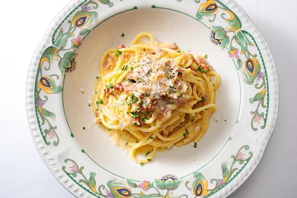 Espagueti con salsa carbonara. (Getty Images)