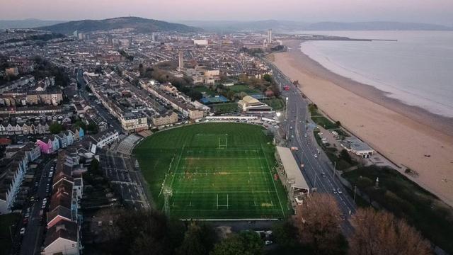 Computer-generated image of redeveloped St Helen’s Stadium in Swansea, future home of the Ospreys