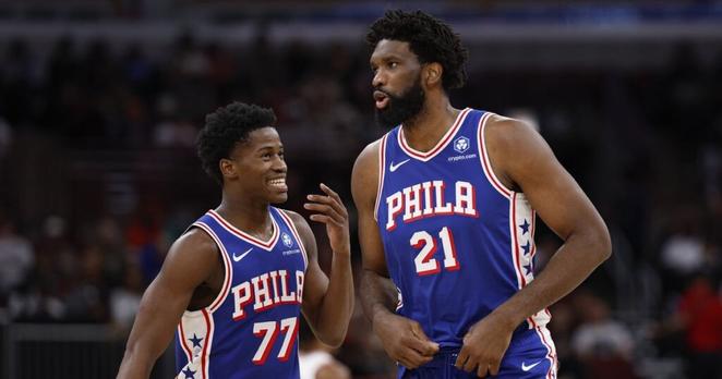 Joel Embiid questionable to return for Sixers-Magic on Tuesday; Tyrese Maxey and Paul George probable and VJ Edgecombe out