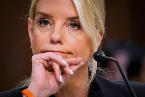 US attorney general and Trump puppet Pam Bondi.