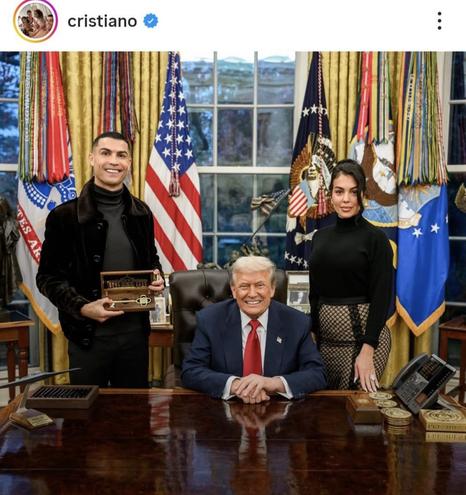 Ronaldo bei trump zu Besuch