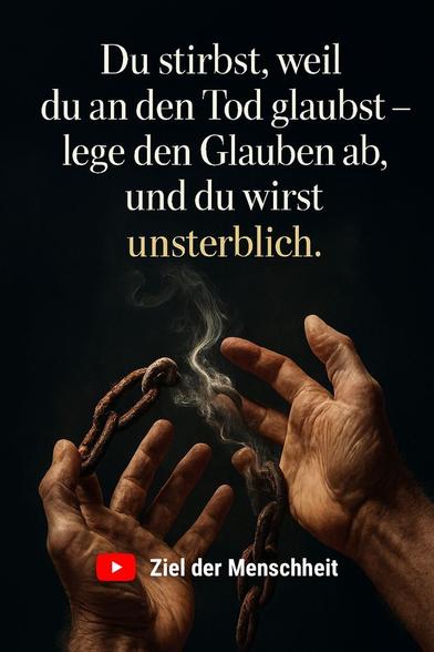 Zitat:
"Du stirbst, weil du an den Tod glaubst – lege den Glauben ab, und du wirst unsterblich."