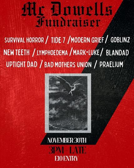 Mcdowells Fundraiser - 11 acts!