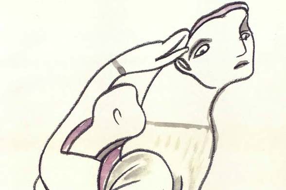 1996 Abstract Expressionism in Pastel

The image displays an abstract representation of a human figure through what appears to be pastel strokes.
The lines are bold and sketch-like, suggesting the work may belong to the expressionist or modern art movement.