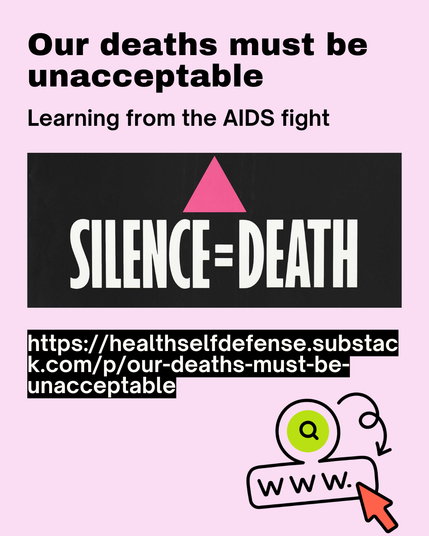 Our deaths must be unacceptable
Learning from the AIDS fight