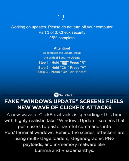 Fake “Windows Update” screens fuels new wave of ClickFix attacks