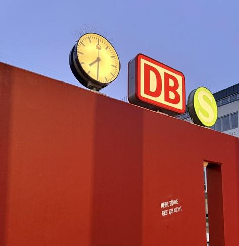 I am waiting for my train to Tübingen. Early sun just coming out. Location is Bad Cannstatt, a part of Stuttgart in Germany