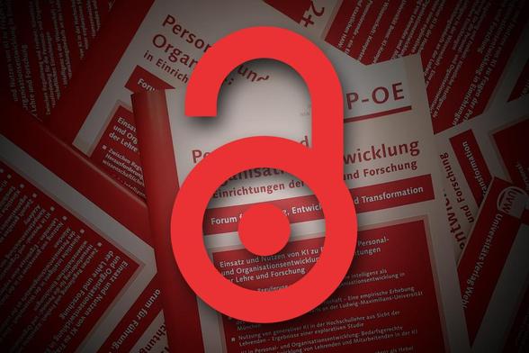 Das OpenAccess-Logo vor einem Stapel POE-Zeitschriften