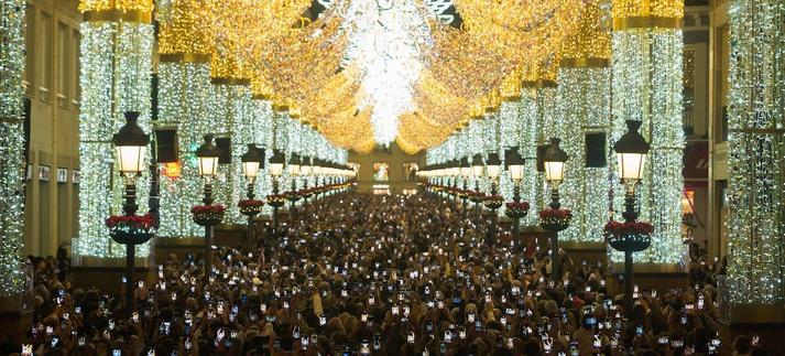 Calle Larios de Málaga con las Luces de Navidad / SOPA Images