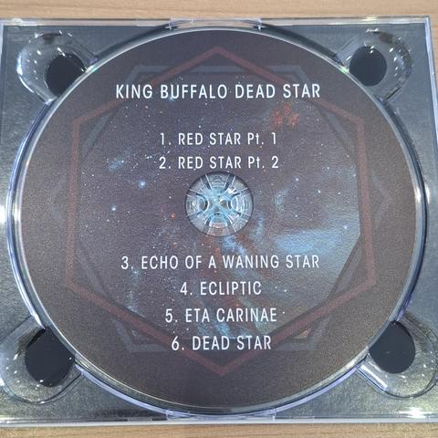 The CD inside the digipak case of King Buffalo album "Dead Star".