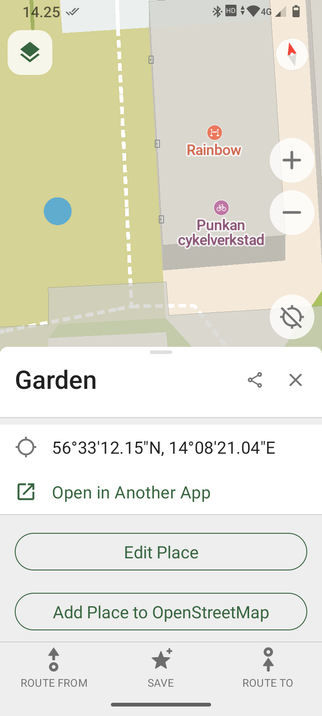 "add place to openstreetmap" says the button in comaps