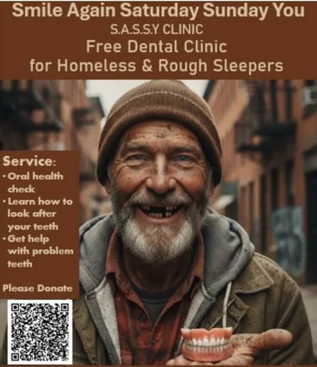 <img alt="New Weekend Dental Clinics Give Homeless People a Reason to Smile Again" src="https://www.goodnewspost.co.uk/content/images/2025/11/image-21.png" /><p><strong>By Community Correspondent</strong></p><h3 id="homelessnestorg-launches-sassy-initiative-to-provide-free-essential-dental-care-for-people-experiencing-homelessness">HomelessNest.org launches SASSY initiative to provide free essential dental care for people experiencing homelessness.</h3><p></p><p>A registered charity supporting people who are homeless or vulnerably housed has launched a new weekend dental initiative aimed at tackling the often-overlooked oral health crisis facing some of the country&#x2019;s most marginalised people.</p><p><a href="https://homelessnest.org/?ref=goodnewspost.co.uk" rel="noreferrer">HomelessNest.org,</a> has introduced&#xa0;<strong>Smile Again Saturday Sunday You (SASSY)</strong>, a series of clinics providing free essential dental care for those who have long been excluded from mainstream services.</p><h3 id="%E2%80%98a-smile-restored%E2%80%99"><strong>&#x2018;A Smile Restored&#x2019;</strong></h3><p></p><p>On a cold Saturday morning in West Sussex, James*, a rough sleeper in his 30s, was among those queueing outside Beach Road Dental to receive treatment. Years of homelessness had taken a toll on his health &#x2014; particularly his teeth.</p><p><em>&quot;I hadn&#x2019;t smiled in years because of the pain and shame from my teeth. Walking into the clinic, I felt nervous, but w
