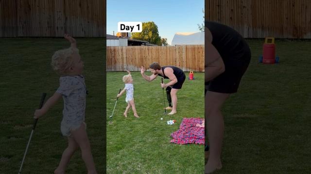 Father and Son Golf Trick Shot Duo #golf #shorts