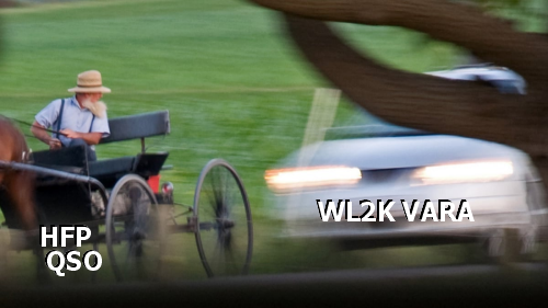 A car driving dangerously close to an Amish buggy
