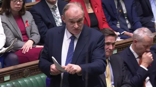 Ed Davey speaking in the House of Commons during the Autumn Budget 2025