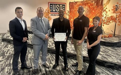 AEC strengthens longstanding partnership with USO Okinawa through latest $16,000 donation and center refresh