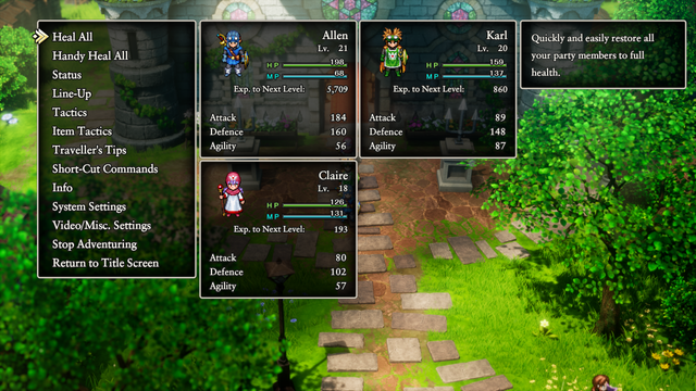 My latest Progress in Dragon Quest II HD-2D Remake.