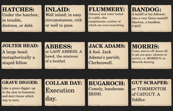 Montage of dictionary items posted by this account