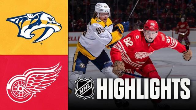 Predators vs. Red Wings | NHL Highlights | November 26, 2025