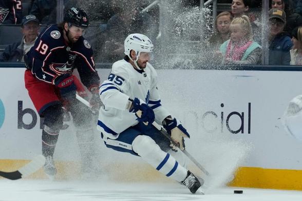 Nylander sets OT goals record as Maple Leafs beat Blue Jackets 2-1