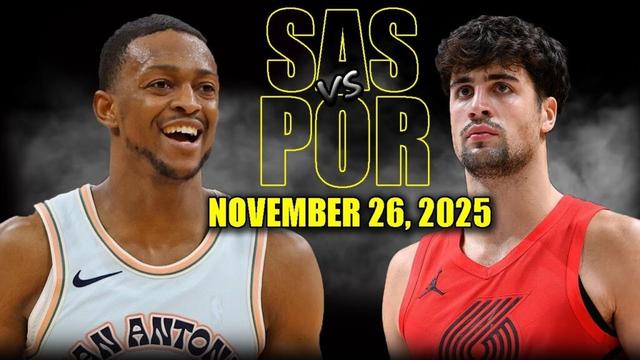 San Antonio Spurs vs Portland Trail Blazers Full Game Highlights - November 26, 2025 | NBA Season