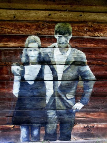 Artwork by Arkadiusz Andrejkow in Trześcianka, Poland