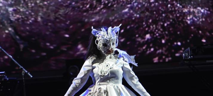 Björk durante su concierto en el Ceremonia Music Festival de 2017 / NurPhoto