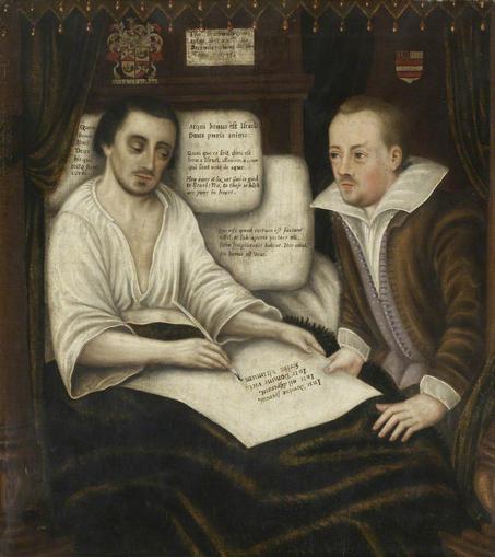 "Thomas Braithwaite of Ambleside Making His Will"
Abbot Hall, 1607.
Lakeland Arts Trust.
Unknown artist.