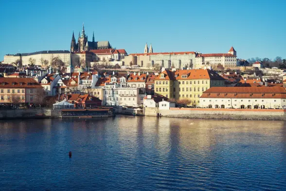 Prague Castle from across the river