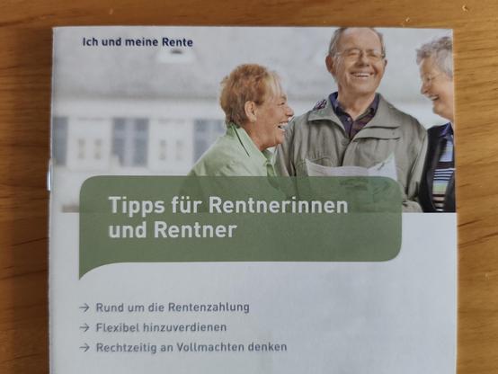 Broschüre "Tipps für Rentnerinnen und Rentner" der Deutschen Rentenversicherung