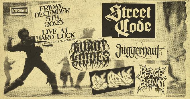 Street Code / Burnt Knives / Juggernaut / Die Alone / Peace Bond