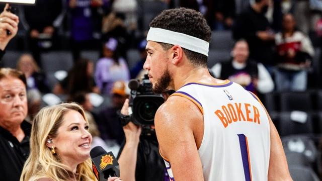 Devin Booker Postgame Interview says "Our team competes every night." | Phoenix Suns