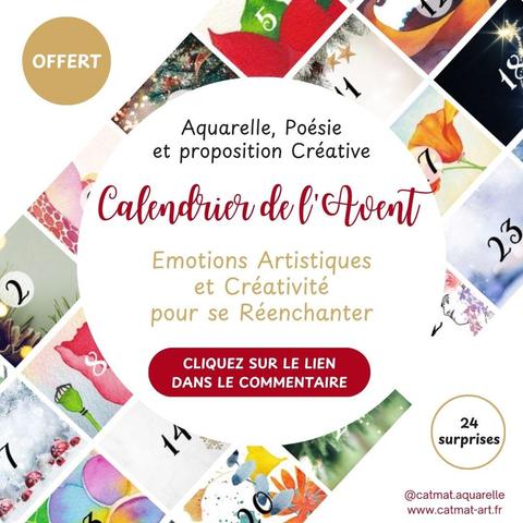 Visuel du calendrier de l'Avent Offert : Emotions Artistiques et Créativité pour se réenchanter !