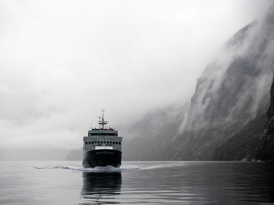 I did some absolutely stunning cruises along fjords while staying in Alesund - this was Geirangerfjord. The weather wasn’t great - but that made for some very moody photography.