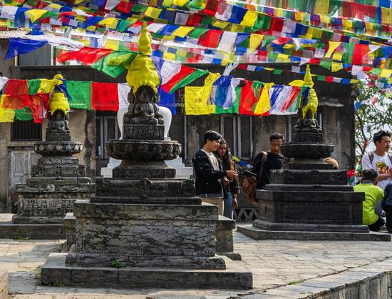 Colourful prayer flags over small stupas at Swayambhunath Stupa (Monkey Temple), Kathmandu, Nepal
Captured by Komeil Karimi