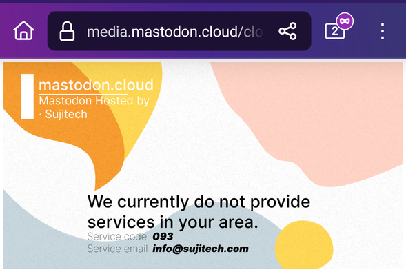 Trying to access mastodon dot cloud via the Tor browser on my phone.