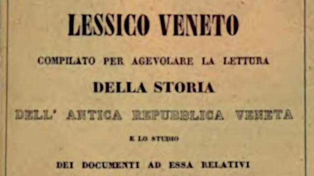 Lessico Veneto - Mutinelli - cover image
