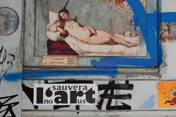 Street art in Rennes "Art will save us"