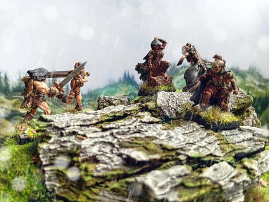 A brutal battle takes place in the rain on the lands of Cundria.